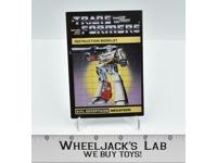 Megatron Action Figure Vintage Instruction Manual 1984 Hasbro G1 Transformers