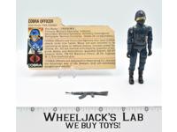 Cobra Officer #1 V1 Straight Arms Complete 1982 GI Joe Vintage Hasbro Figure