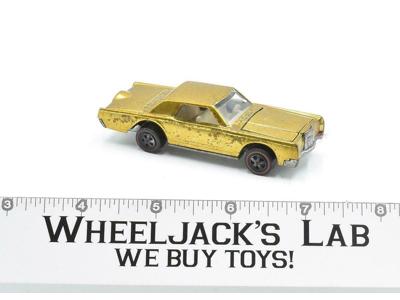 Custom Continental Mark III #2 Gold 1969 Redline Hot Wheels Mattel Vintage RL