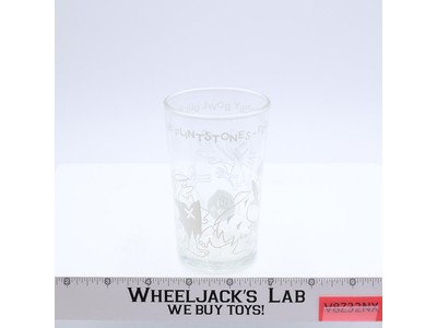 Flintstones Fred & Barney Bowl Duck Pins Jelly Glass Hanna-Barbera 1962 Cup