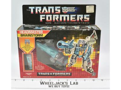 Brainstorm W Box 100% Complete 1987 Vintage G1 Transformers Hasbro Action Figure