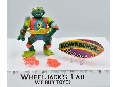 Mike Sewer Surfer 100% Complete 1990 TMNT Teenage Mutant Ninja Turtle Playmates