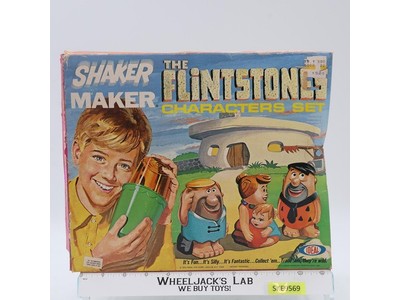 Shaker Maker Flintstones Character Set Ideal Hanna-Barbera 1962