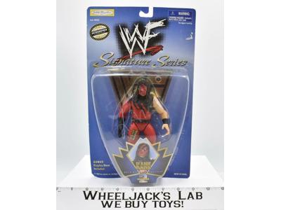 Kane 7" AUTOGRAPHED WWF Signature Series MOSC 1998 Jakks Wrestling Figure