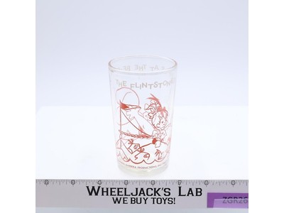 Flintstones Pebbles At The Beach Jelly Glass Hanna-Barbera 1964 Vintage Cup