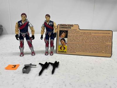 Tomax &amp; Xamot #3 V1 1985 GI Joe Vintage ARAH Hasbro Action Figure