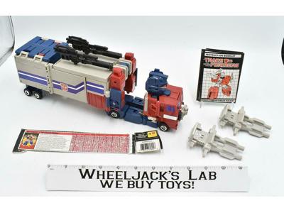 Powermasters Optimus Prime 100% Complete NEAR MINT 1987 G1 Transformers Vintage
