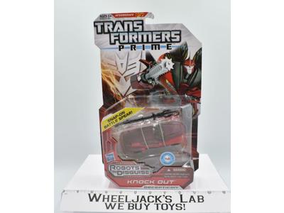 Knock Out Robots In Disguise Prime Deluxe Class Transformers Hasbro MOSC 2011