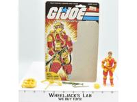 Blowtorch V1 100% Complete W CARD 1984 GI Joe Hasbro Vintage Action Figure