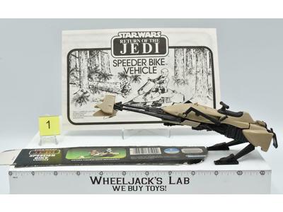 Speeder Bike #1 100% Complete Star Wars ROTJ Return of the Jedi 1983 Vintage