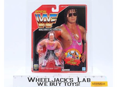Bret Hart CAS GRADED 90 90/90/85 WWF Series 8 1991 Hasbro Figure NEW SEALED