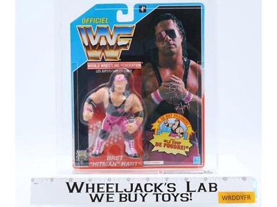 Bret Hart CAS GRADED 90 90/90/90 Canada WWF Series 4 1992 Hasbro Figure SEALED