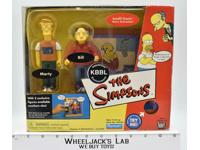 Marty &amp; Bill Interactive KBBL Environment The Simpsons 2002 Playmates NEW MISB