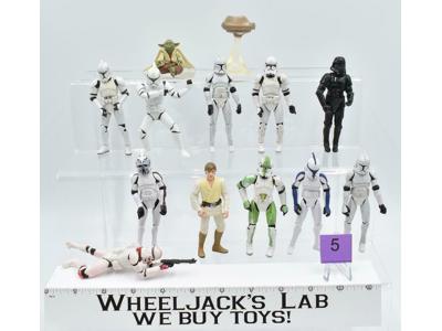 Lot of 12 Assorted Figures Star Wars Clone Wars Saga Legacy Anniversary Hasbro