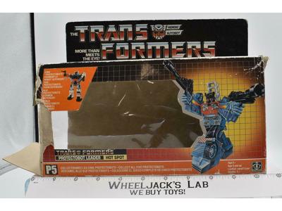 Hot Spot EMPTY BOX 1985 Vintage G1 Transformers Action Figure