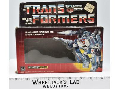 Mirage BOX ONLY 1985 Action Figure Vintage Hasbro G1 Transformers