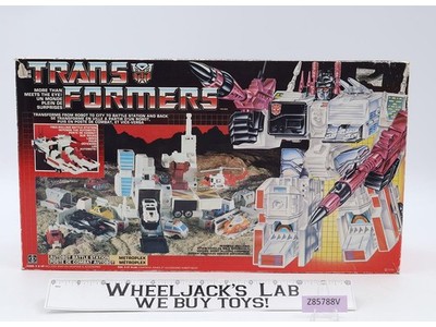 Metroplex RT W/BOX & INSERT 100% Complete 1985 Vintage G1 Transformers Figure