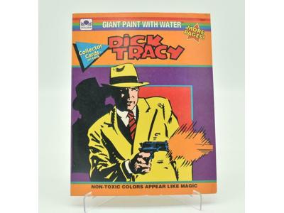 Dick Tracy Giant Paint with Water 1990 Golden Unused Book