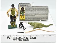 Croc Master  V1 100% Complete GI Joe ARAH Vintage Hasbro 1987 Action Figure