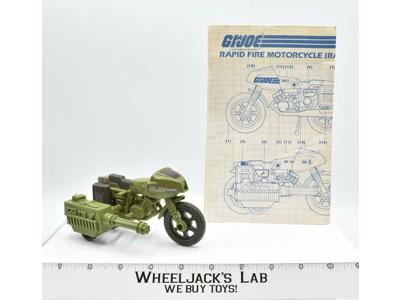 RAM (Rapid Fire Motorcycle) 100% Complete 1982 GI Joe Action Figure Vintage