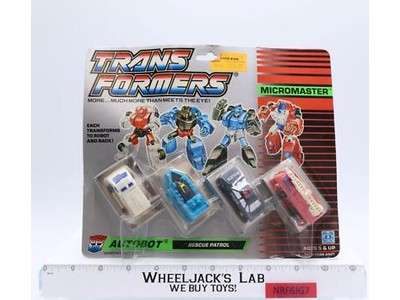 Rescue Patrol Micromaster MOSC G1 Transformers 1989 Vintage Hasbro Figures