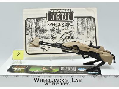 Speeder Bike #2 100% Complete Star Wars ROTJ Return of the Jedi 1983 Vintage