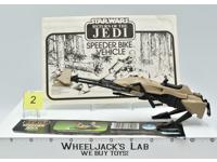 Speeder Bike #2 100% Complete Star Wars ROTJ Return of the Jedi 1983 Vintage