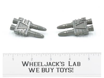 Micromaster Groundshaker Dual Twin Laser Gun Missile Pair 1989 G1 Transformers