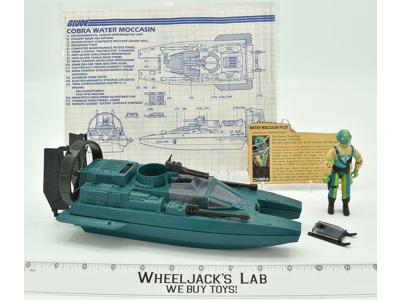 Cobra Water Moccasin W/ Copperhead 100% Complete GI Joe 1984 Vintage Hasbro