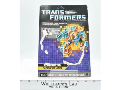 Sinnertwin Abominus Cardback Vintage 1987 G1 Transformers Action Figure