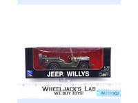 Willys Jeep Die-Cast 1:32 Scale NewRay Pull-Back Vehicle NEW SEALED