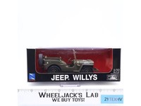 Willys Jeep Die-Cast 1:32 Scale NewRay Pull-Back Vehicle NEW SEALED