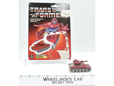 Warpath WITH CARDBACK Vintage Hasbro 1985 G1 Transformers Action Figure