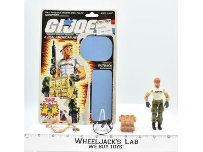 Outback 100% Complete With Card V1 GI Joe Action Figure Vintage 1987 Hasbro