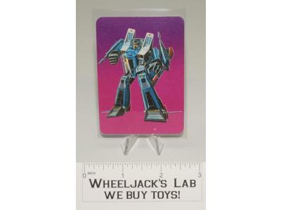 Thundercracker Card 102 Variant Color Transformers Action Trading Cards 1985 G1
