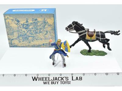 8857 W BLU BOX Mounted Cavalry Soldier Norman W Sword Toy Soldiers Elastolin 70M