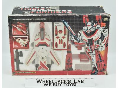 Jetfire WHITE NICE FIGURE 100% Complete w Box 1985 G1 Transformers Hasbro