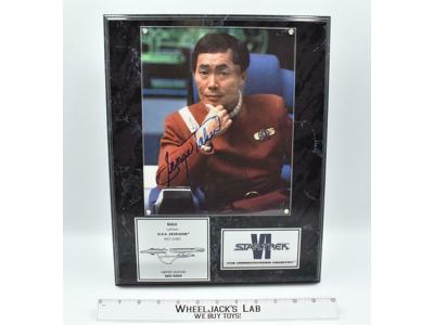 Captain Sulu Star Trek The Undiscovered Country AUTOGRAPHED Plaque #265 of 2500