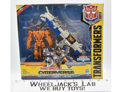 Cheetor &amp; Sea Fury Cyberverse Power Of The Spark Transformers Hasbro 2019 MISB