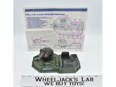 L.A.W. Laser Artillery Weapon 100% Complete 1986 GI Joe Hasbro Vintage Vehicle