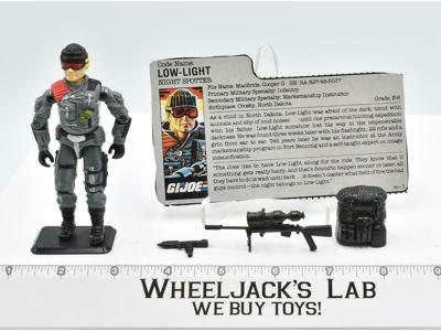 Low-Light V1 100% Complete ARAH 1986 GI Joe Hasbro Vintage Action Figure