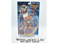 Kurt Angle 7" AUTOGRAPHED WWF Stunt Action Superstar Super MOSC 2001 Jakks