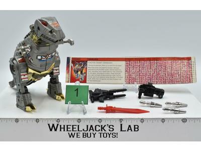 Grimlock #1 100% Complete W/Tech Vintage 1985 G1 Transformers Action Figure