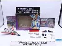 Starscream WITH BOX 100% Complete 1984 G1 Transformers Hasbro Action Figure