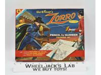 Pencil By Number Coloring Set Walt Disney's Zorro Transogram 1958