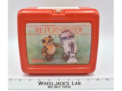 Wicket &amp; R2D2 Plastic Lunch Box NO THERMOS ROTJ 1983 Thermos Brand Vintage