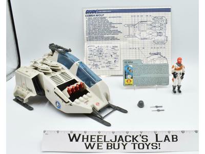 Cobra Wolf W/ Ice Viper 100% Complete 1987 GI Joe Hasbro Action Figure Vintage