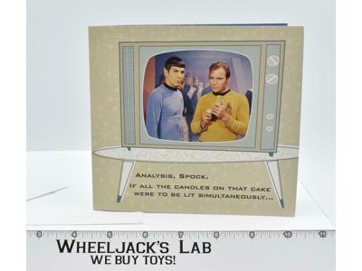 Spock &amp; Kirk Star Trek Talking Birthday Greeting Card 2008 Hallmark