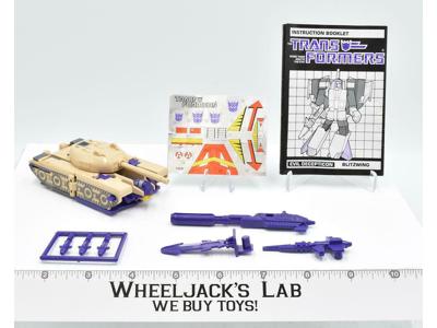 Blitzwing 100% Complete NM UNUSED STICKERS Vintage 1985 G1 Transformers Hasbro