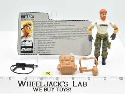Outback #2 V1 100% Complete ARAH GI Joe Action Figure Vintage 1987 Hasbro